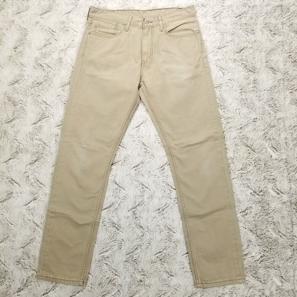 Levis Jeans Mens 32×32 Brown 508 Slim Straight Medium Wash Denim